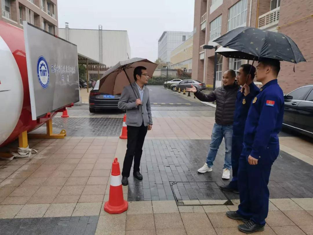 天津滨海高新区消防队访问天津中科先进院